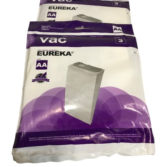 Eureka AA Vacuum Bags For 4300-4600 Series Uprights 3 per Pack X 2 Packages - Picture 2 of 5